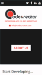 Mobile Screenshot of codecreator.com